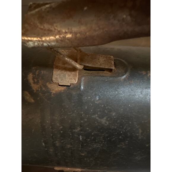 Antique Victory Dome Black Lunch Box 1950’s Metal 10" Pre-owned Lunch Box Pail - Picture 6 of 11